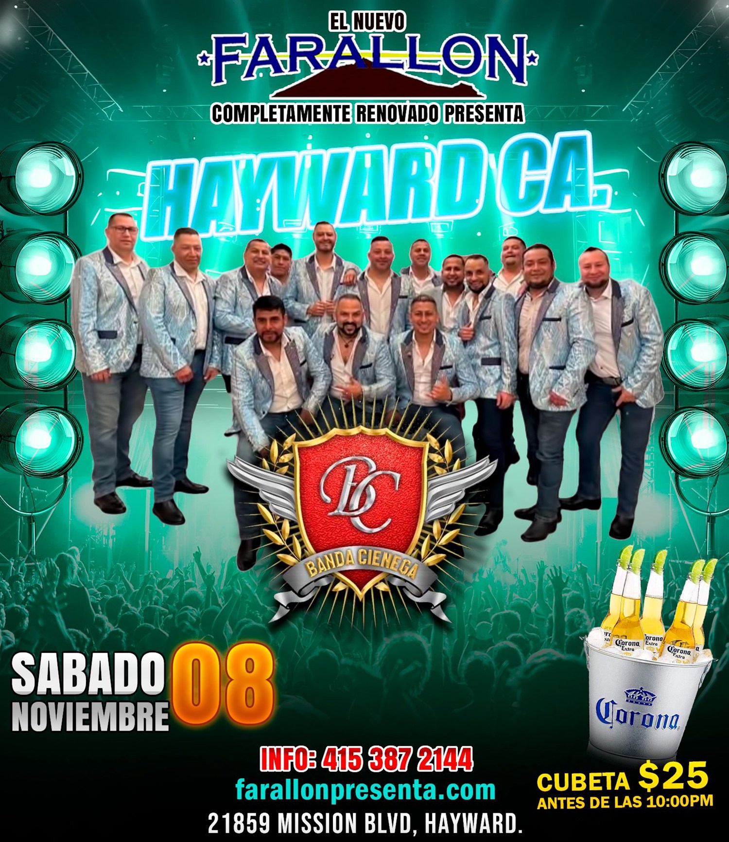Get information & buy tickets toBANDA CIENEGA!  on Nov 08, 21:00 @FARALLON | farallonpresenta | farallonpresenta