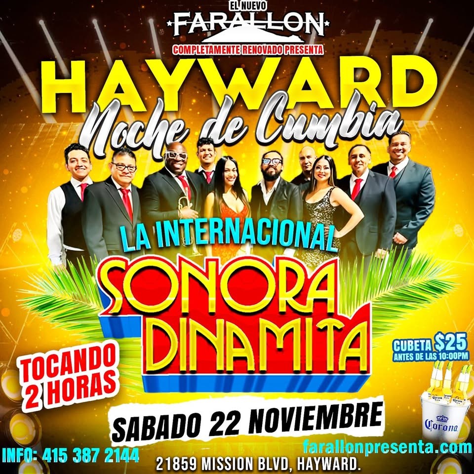Get information & buy tickets toSONORA DINAMITA! *Preventa $30 on Nov 22, 21:00 @FARALLON | farallonpresenta | farallonpresenta