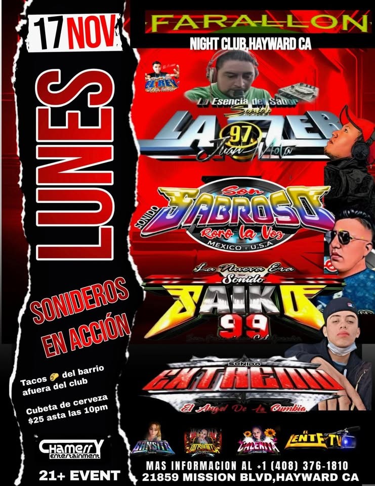 Get information & buy tickets toLUNES SONIDERO!  on Nov 17, 21:00 @FARALLON | farallonpresenta | farallonpresenta