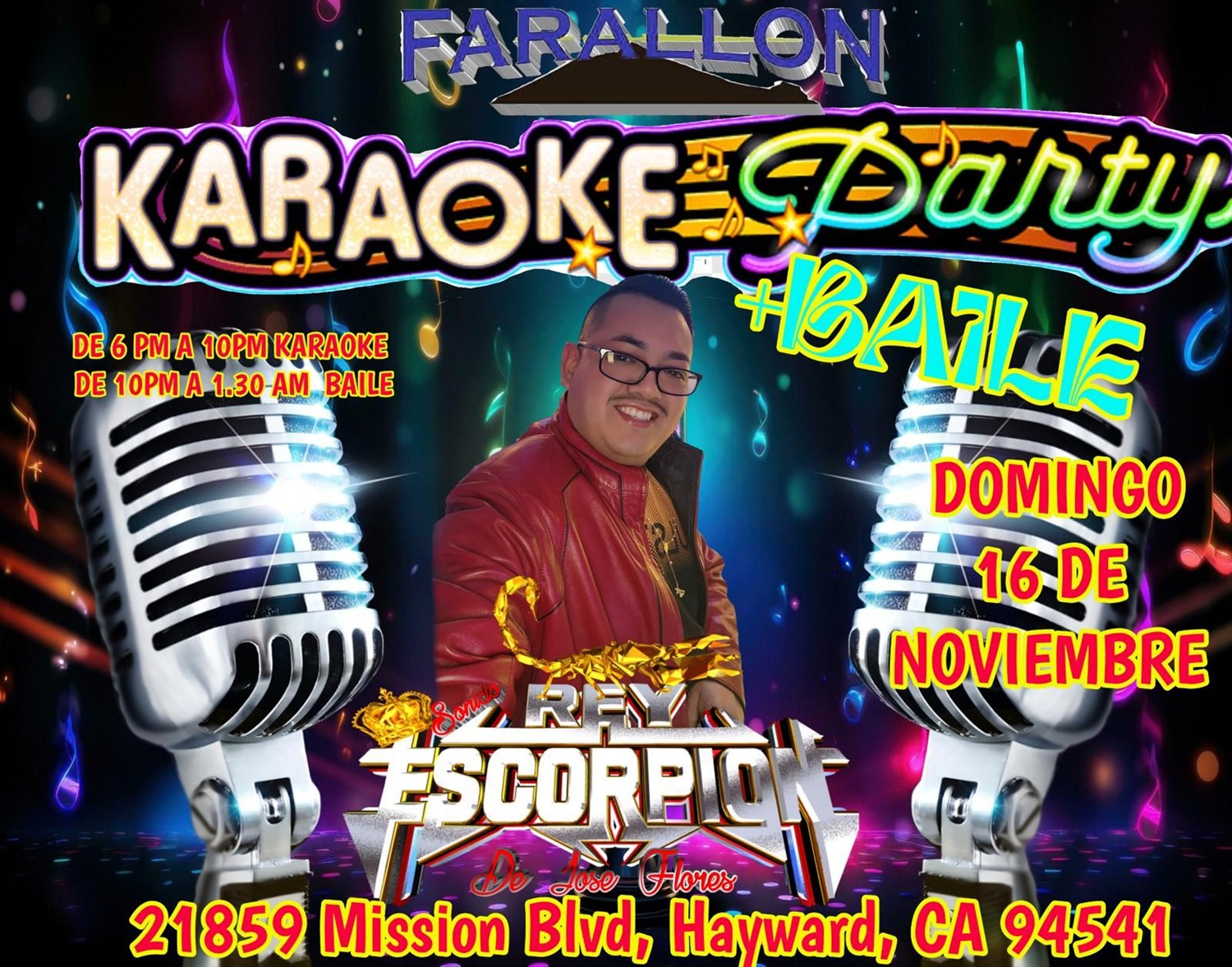Get information & buy tickets toKARAOKE PARTY Y BAILE! 🎤🎶  on Nov 16, 18:00 @FARALLON | farallonpresenta | farallonpresenta