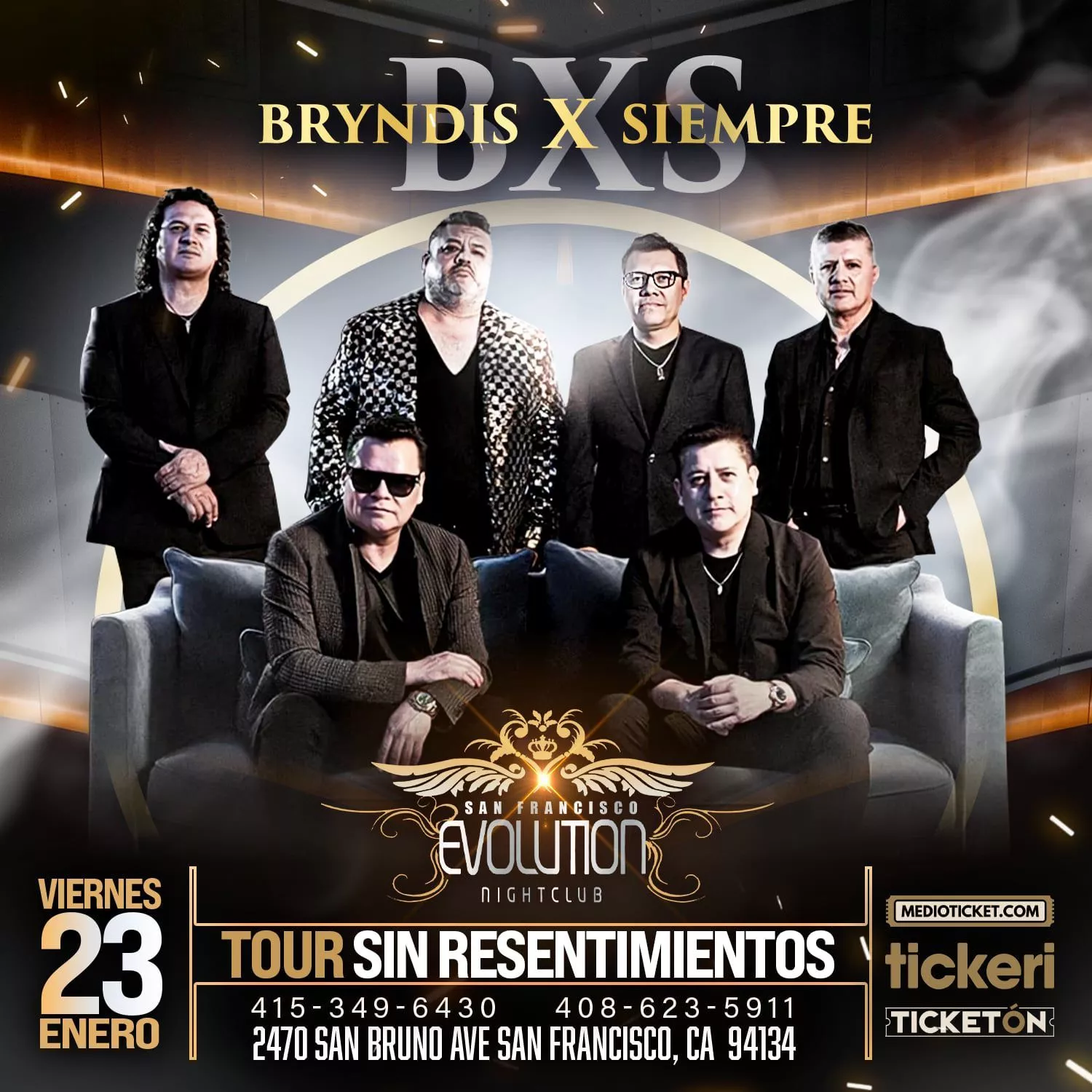 Obtenga información y compre entradas para BRYNDIS X SIEMPRE! Tour Sin Resentimientos on Jan 23, 21:00 @EVOLUTION NIGHT CLUB SF | farallonpresenta