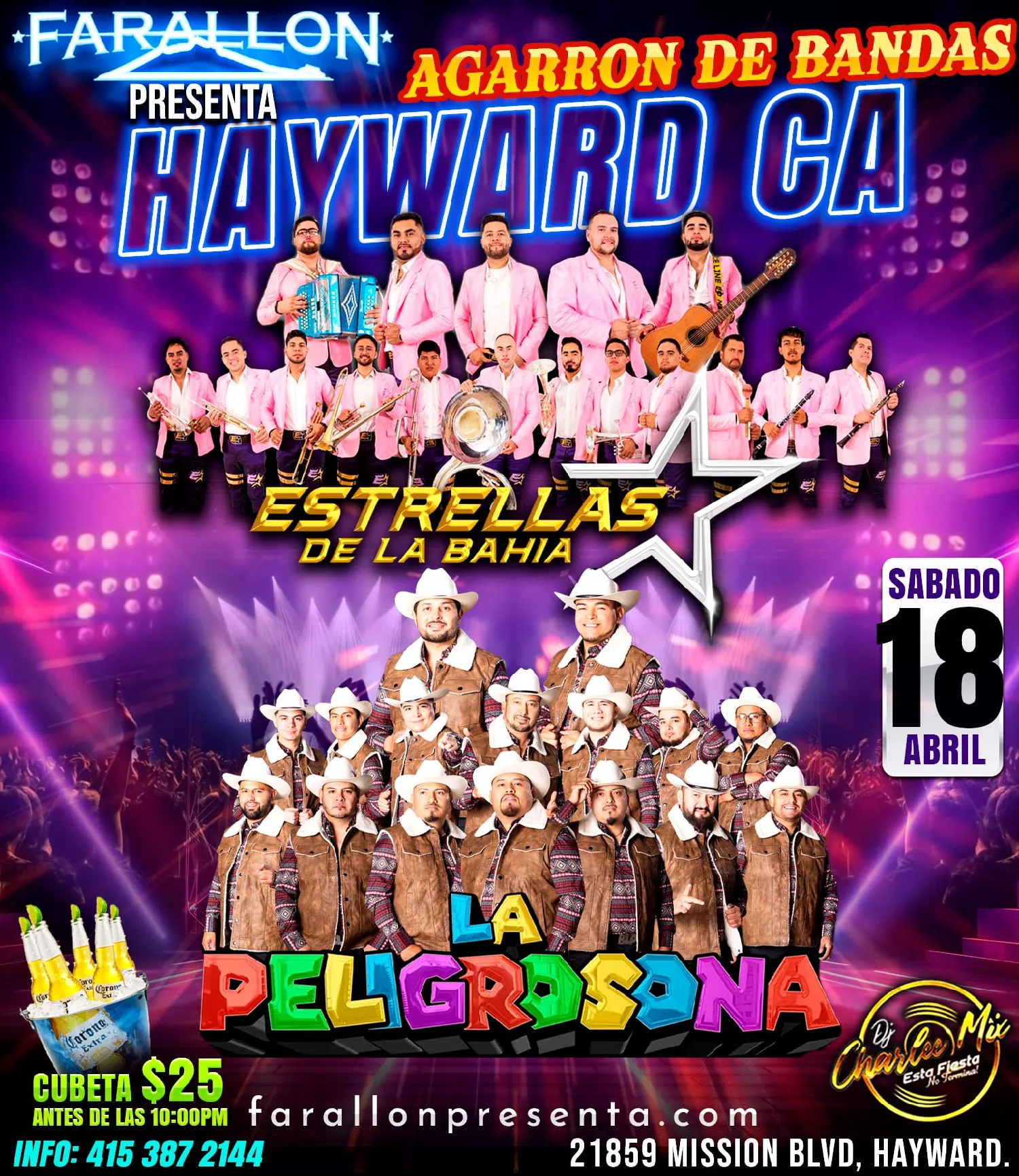 Get information & buy tickets toPeligrosona y Estrellas de la Bahia!  on Apr 18, 21:00 @FARALLON | farallonpresenta | farallonpresenta