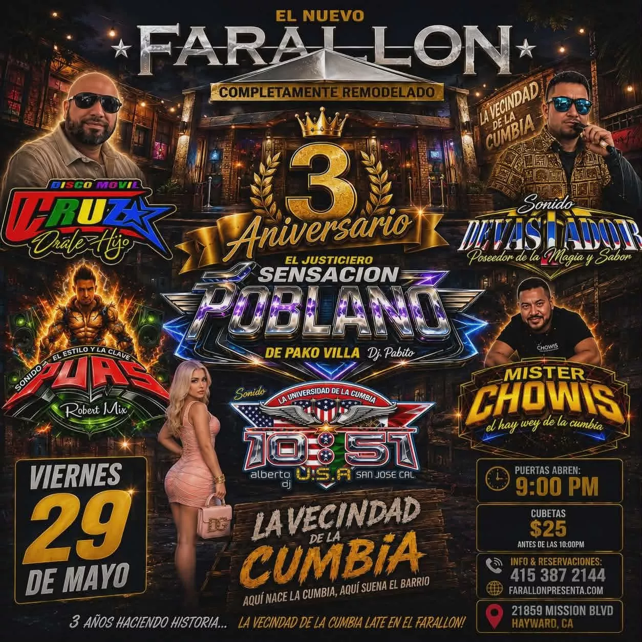 Get information & buy tickets toViernes Sonidero de Cumbia!  on May 29, 21:00 @FARALLON | farallonpresenta | farallonpresenta