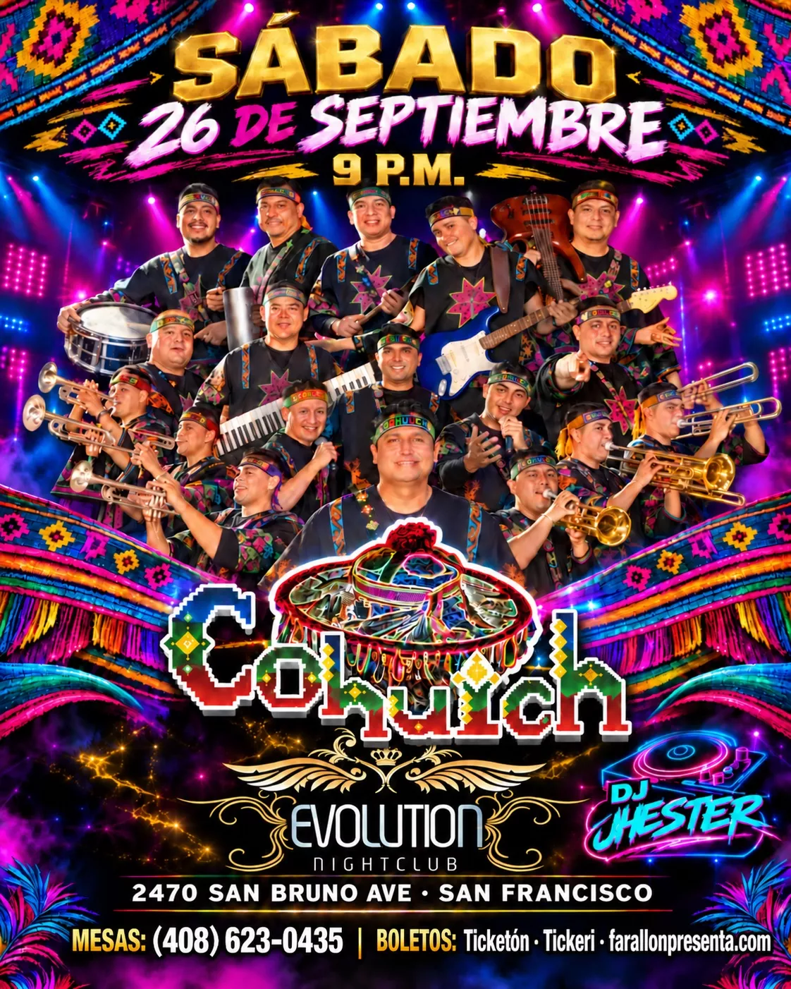 Banda Cohuich en Evolution
