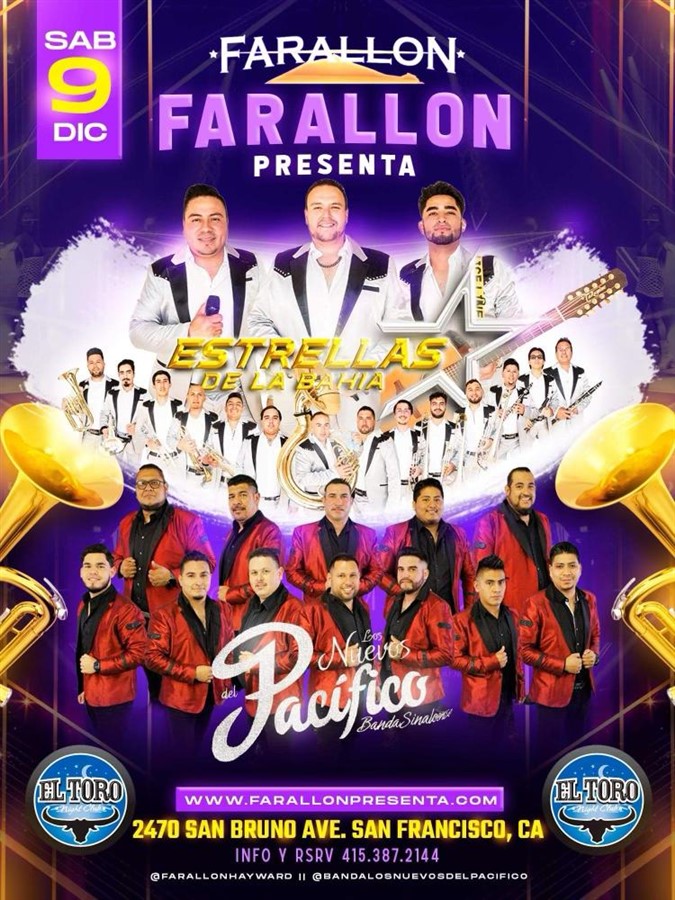 Get Information and buy tickets to Farallon Presenta en Toro de San Francisco  on farallonpresenta