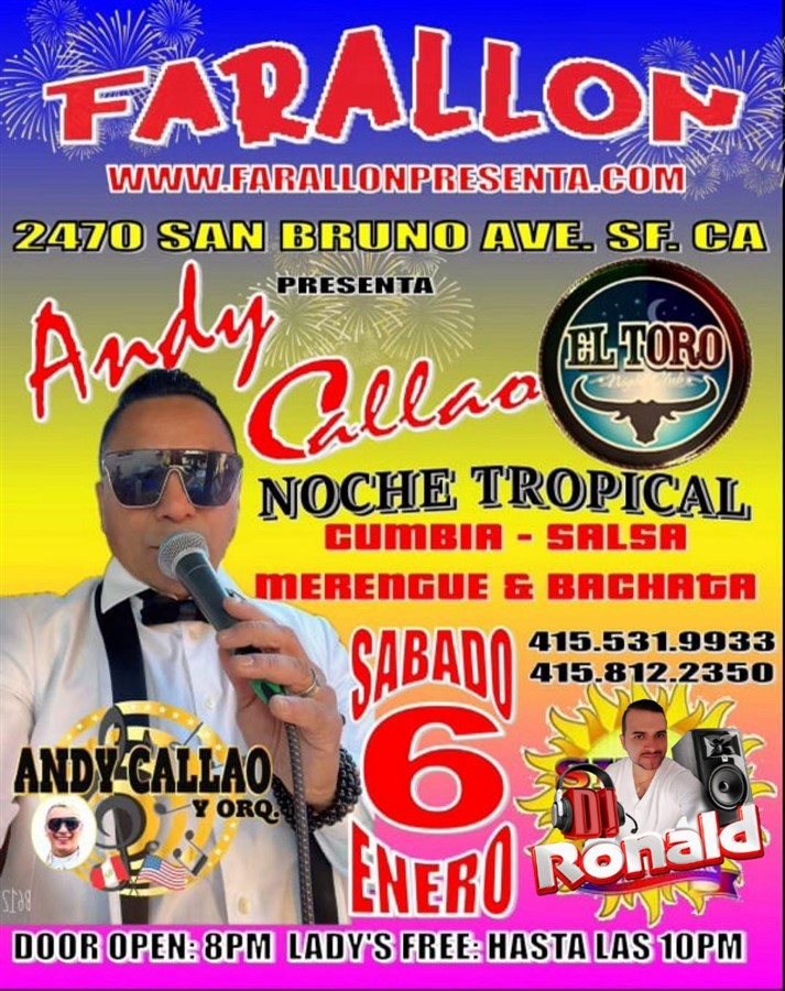 Get Information and buy tickets to Andy Callao y Cumbia  on farallonpresenta