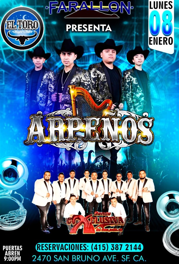 Get Information and buy tickets to Los Arpenos y Banda Exclusiva  on farallonpresenta