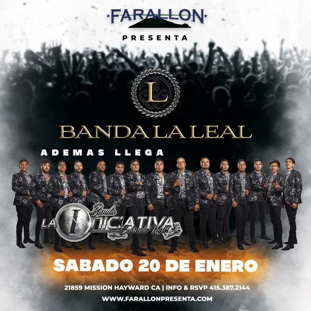 Get Information and buy tickets to BANDA LEAL Y INICIATIVA  on farallonpresenta