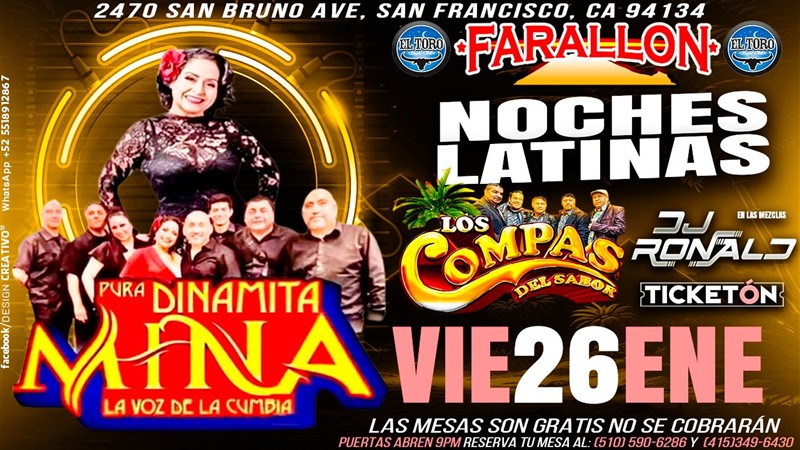 Get Information and buy tickets to PURA DINAMITA MINA Y LOS COMPAS DEL SABOR  on farallonpresenta