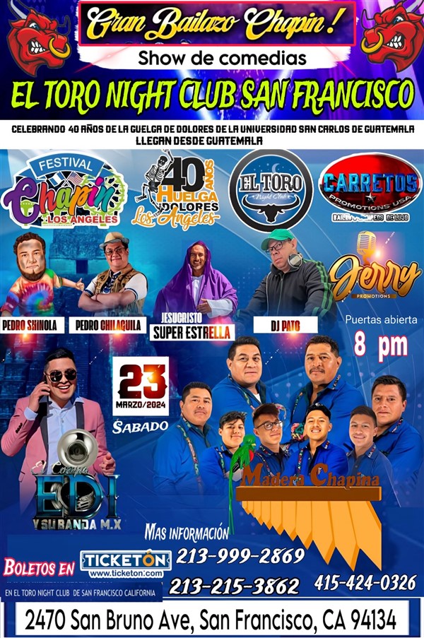 Get Information and buy tickets to Gran Baile Chapin... y Comedia  on farallonpresenta