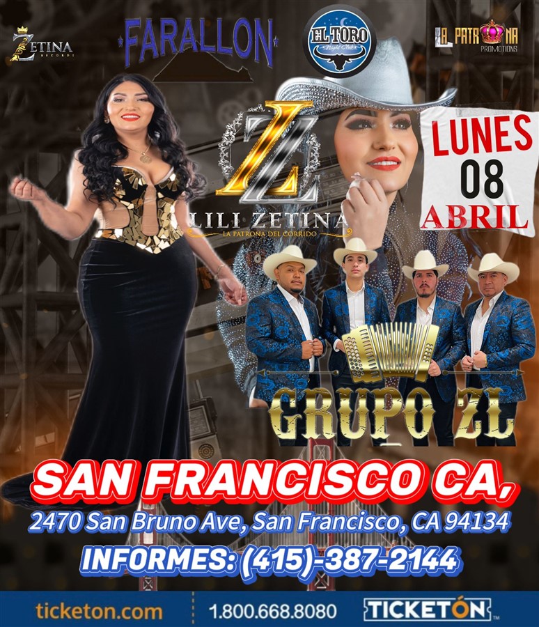 Get Information and buy tickets to LILI ZETINA EN SAN FRANCISCO  on farallonpresenta