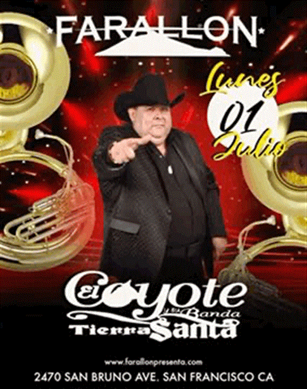 Get Information and buy tickets to EL COYOTE Y SU BANDA TIERRA SANTA  on farallonpresenta