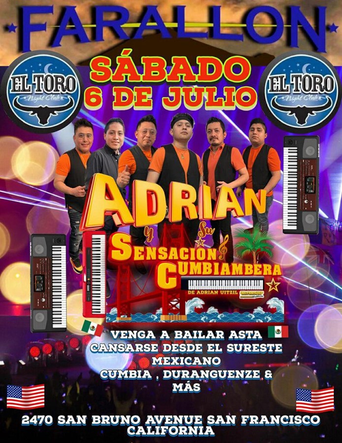 Get Information and buy tickets to ADRIAN Y SENSACION CUMBIAMBERA  on farallonpresenta