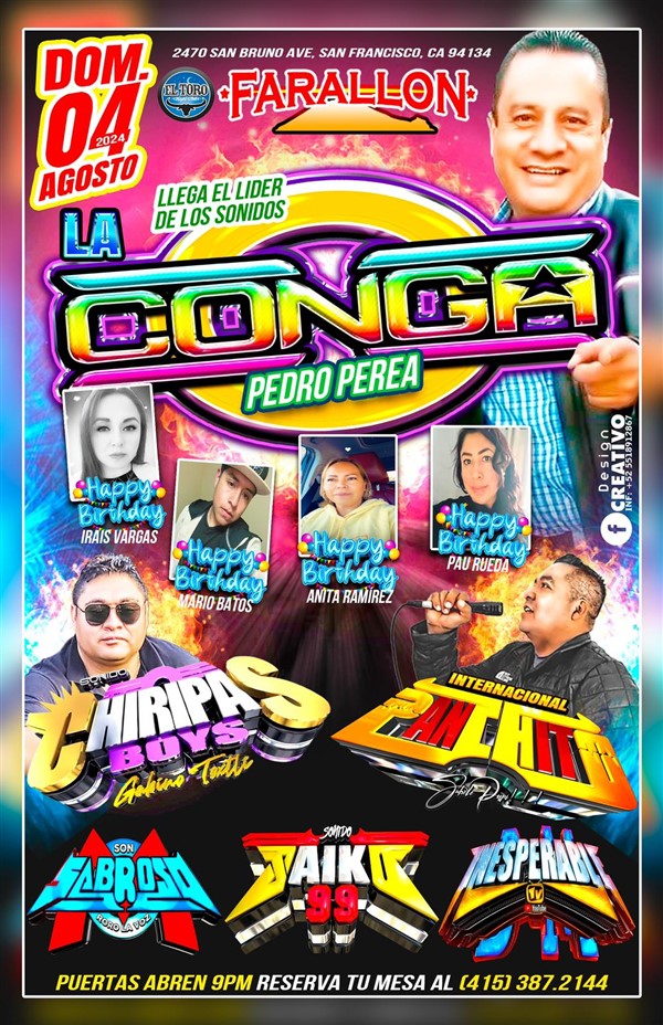 Get Information and buy tickets to CONGA CONGA  on farallonpresenta