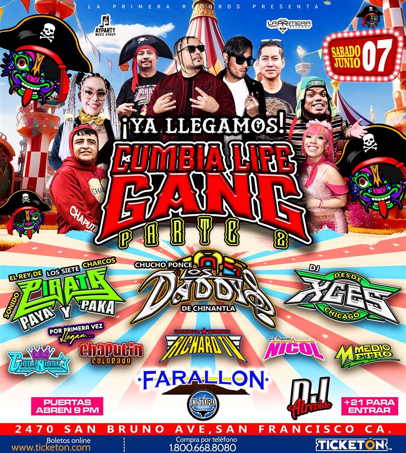 Get Information and buy tickets to Cumbia Life Gang Parte 2! *Preventa $50 on farallonpresenta