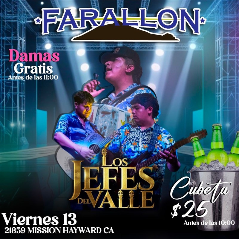 Get Information and buy tickets to Los Jefes del Valle! *Damas gratis antes de las 11pm on farallonpresenta