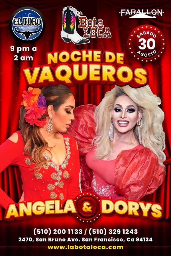 Get Information and buy tickets to Noche de Vaqueros con ANGELA Y DORYS! *BOLETOS EN LA PUERTA on T45