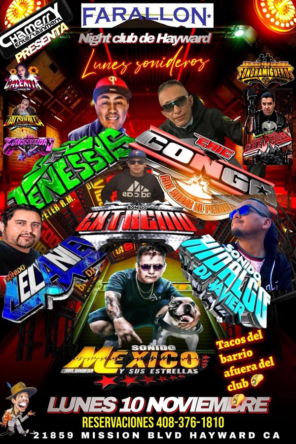 Get Information and buy tickets to LUNES SONIDERO!  on farallonpresenta