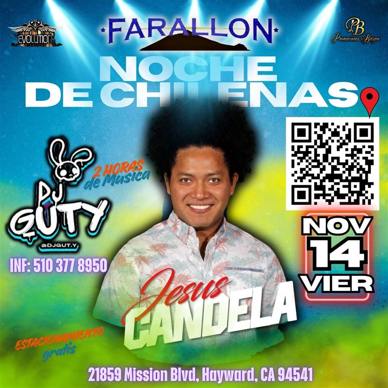 Get Information and buy tickets to NOCHE DE CHILENAS con JESUS CANDELA!  on T45