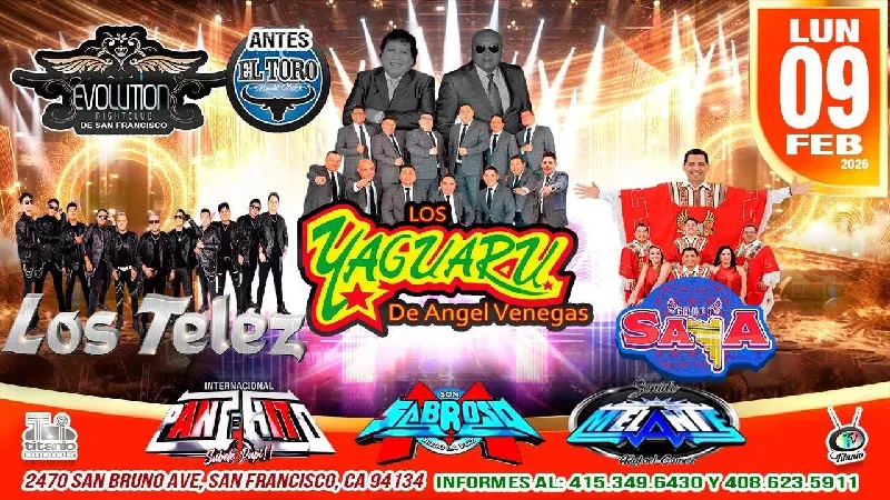 Grupos Los Yaguaru, Los Telez y Saya!