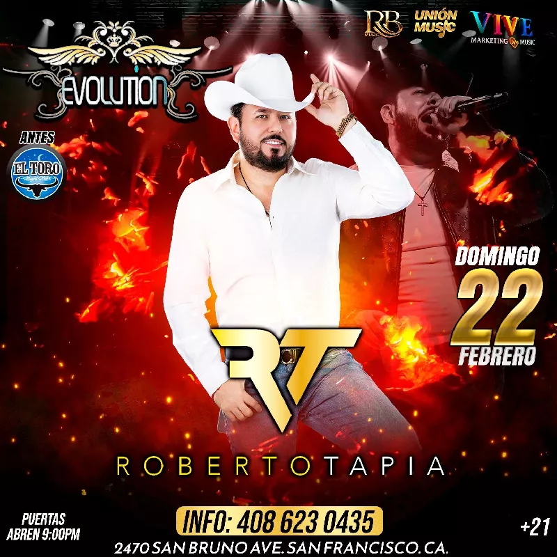 Get Information and buy tickets to Roberto Tapia!  on T45
