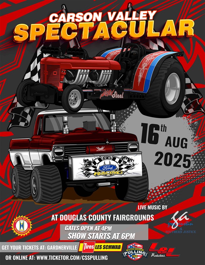 Get Information and buy tickets to Carson Valley Spectacular Tractor Pulls on T45