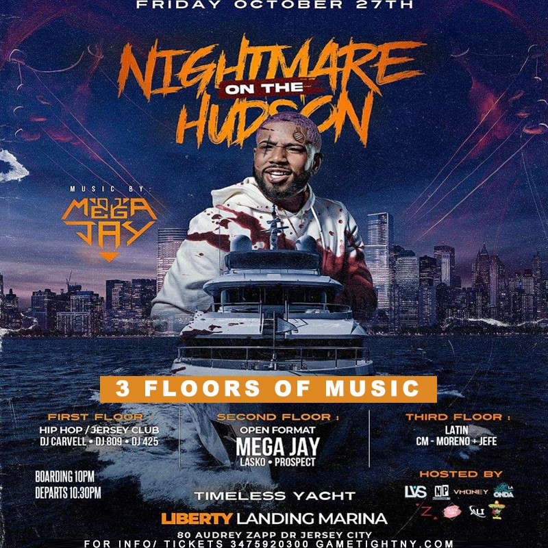 GT: Nightmare on the Hudson Timeless Yacht GA  on Oct 27, 21:30@Liberty Landing Marina - Buy tickets and Get information on GametightNY 
