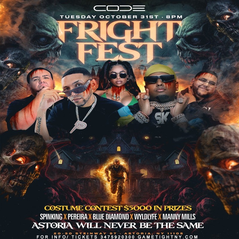 Fright Fest at Code Astoria Queens 2023 Costume Prizes, Live Djs  on Oct 31, 20:00@Code Astoria - Buy tickets and Get information on GametightNY 