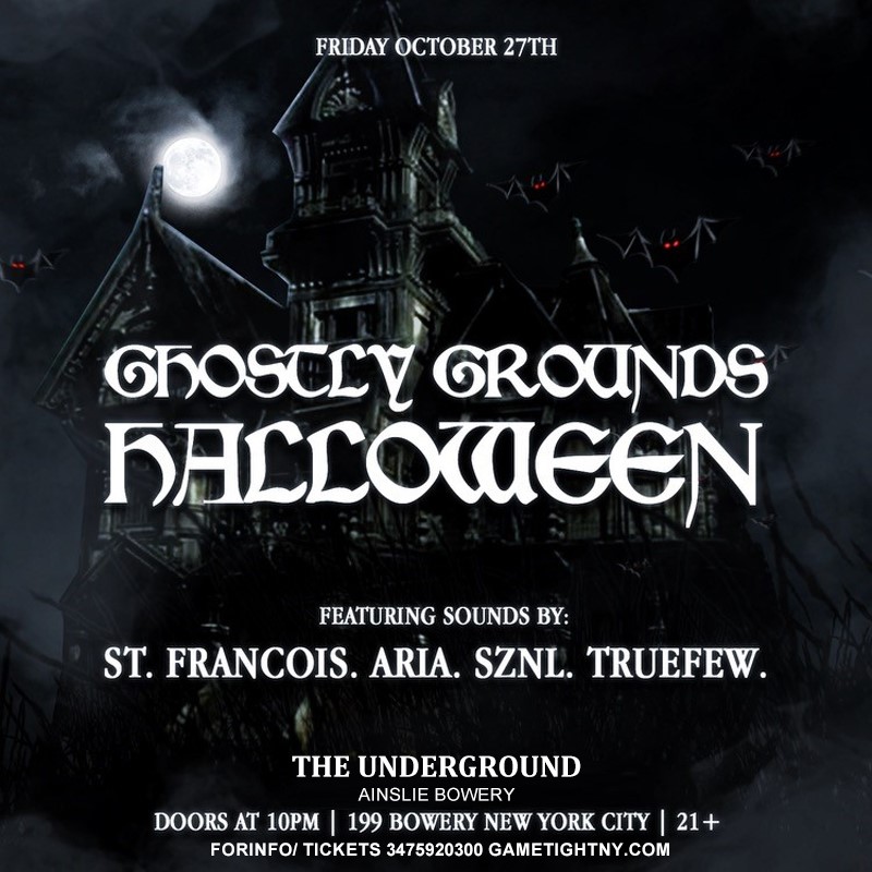 The Underground at Ainslie Bowery Halloween Party 2023  on oct. 27, 22:00@The Underground at Ainslie Bowery - Achetez des billets et obtenez des informations surGametightNY 
