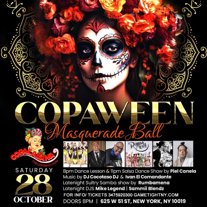 Copaween Masquerade Ball Halloween party Loft 51 NYC 2023  on Oct 28, 20:00@Loft 51 NYC - Buy tickets and Get information on GametightNY 