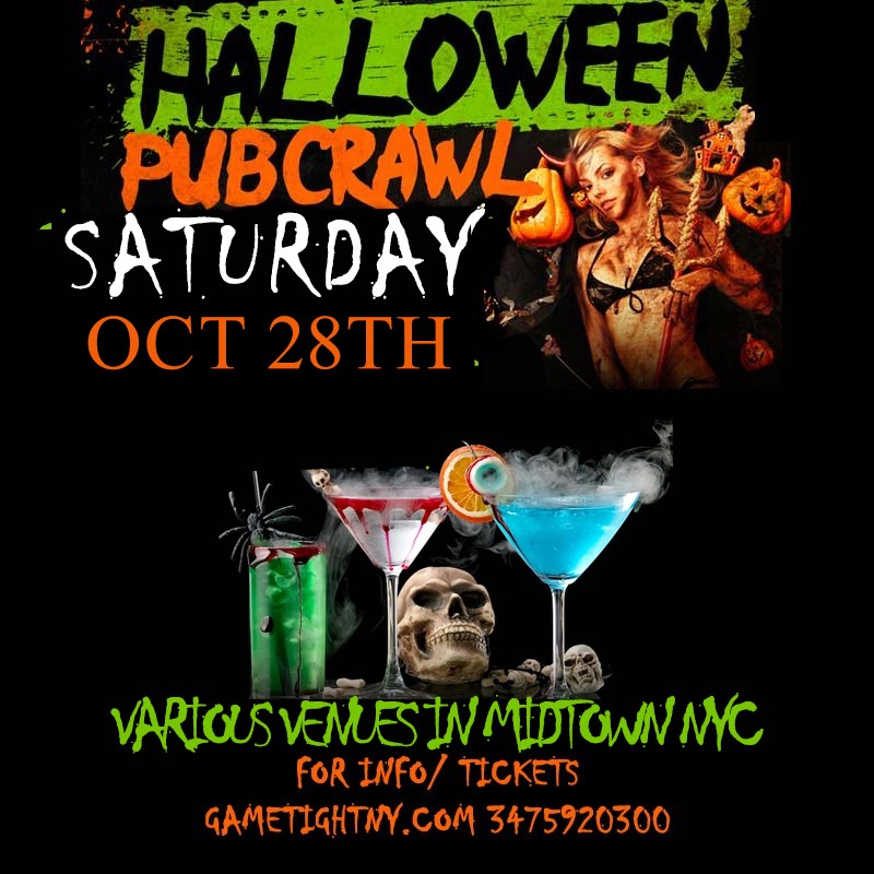 NYC Halloween Pub Crawl 2023 only $15  on Oct 28, 22:00@new york - Buy tickets and Get information on GametightNY 