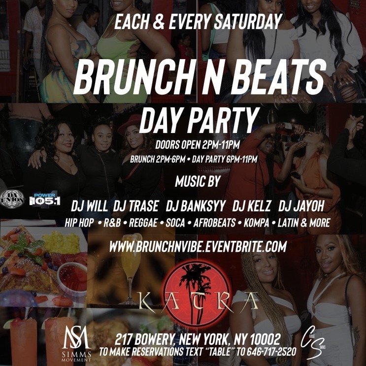 Katra Lounge NYC Saturday Brunch n Beats Day Party 2024  on juin 22, 14:00@Katra Lounge - Achetez des billets et obtenez des informations surGametightNY 