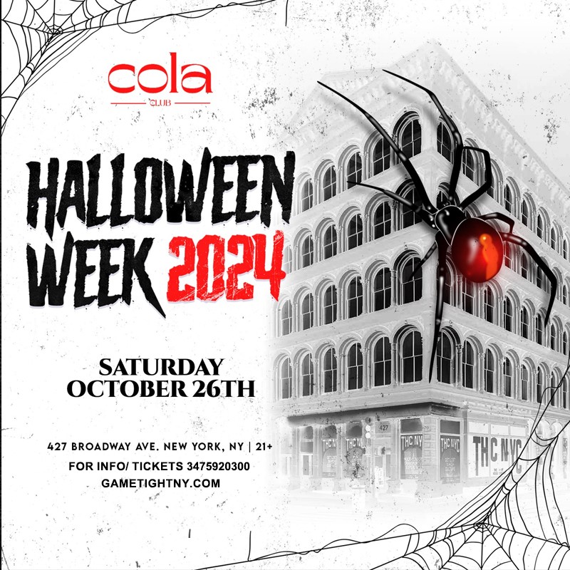 Get information & buy tickets to Cola Club at The House of Cannabis NYC Halloween Party 2024  on Oct 26, 22:00 @Cola Club NYC | GametightNY