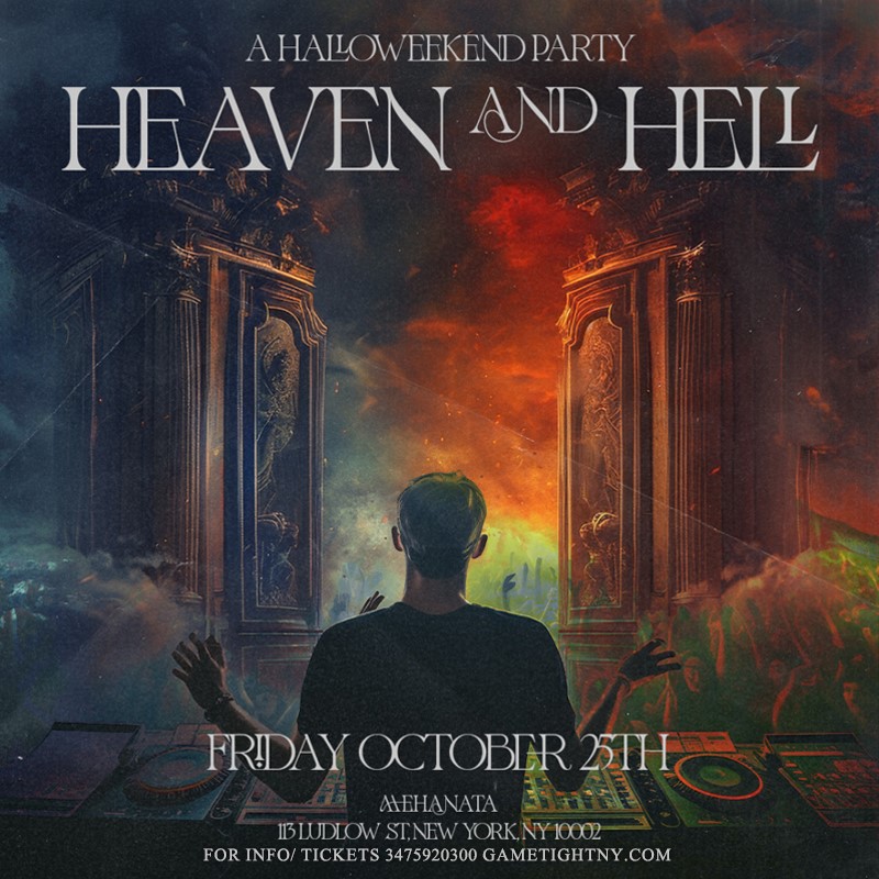 Obtenez des informations et achetez des billets pourMehanata Heaven and Hell Halloween Costume party 2024  on oct. 25, 22:00 @Mehanata NYC | GametightNY