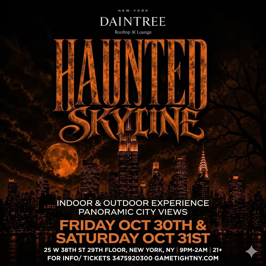 Get information & buy tickets to DAINTREE ROOFTOP HALLOWEEN PARTY 2026  on Oct 30, 21:00 @Daintree Rooftop | GametightNY