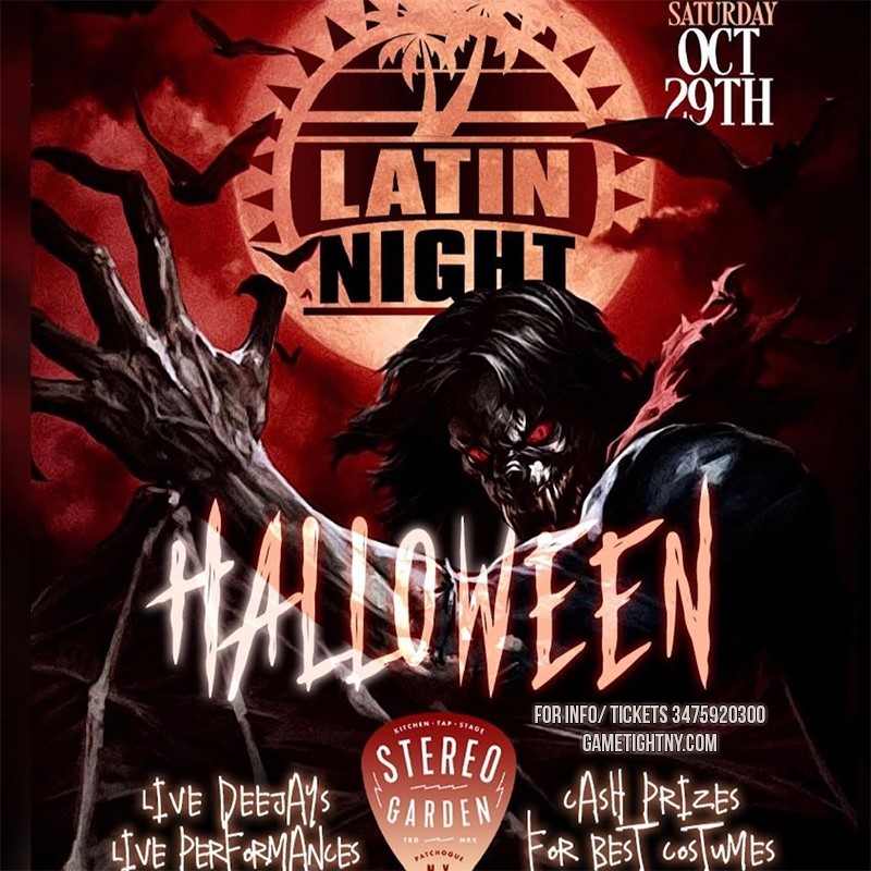 Get Information and buy tickets to Latin Night Stereo Garden NY Halloween Party 2022  on GametightNY