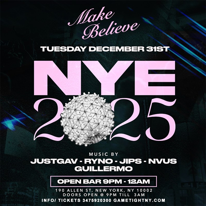 Get Information and buy tickets to MAKE BELIEVE NEW YEARS EVE PARTY 2025  on GametightNY