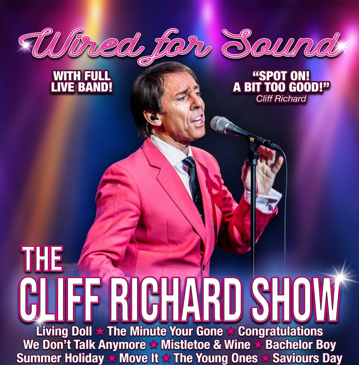 Wired For Sound The Cliff Richard Tribute Show on Nov 08, 19:30@Standard capacity - Pick a seat, Buy tickets and Get information on Sutton Coldfield Town Hall 