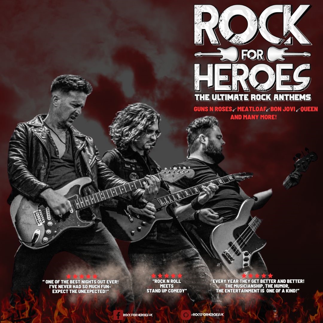 Get information, pick a seat & buy tickets to Rock for Heroes  on Feb 28, 19:30 @Standard capacity | Sutton Coldfield Town Hall