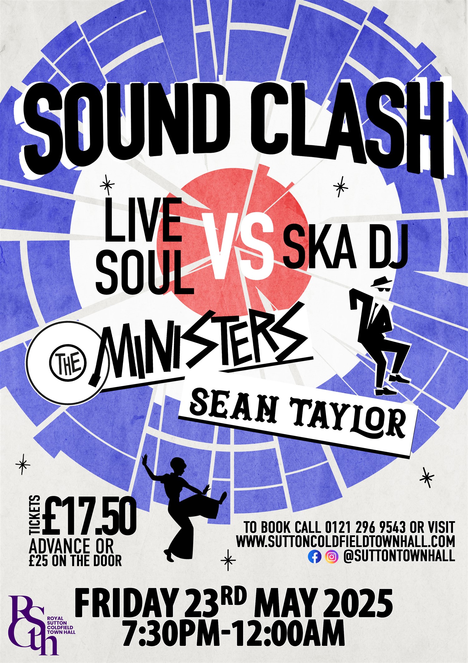 Get information, pick a seat & buy tickets to The Sound Clash – SKA V Soul  on May 23, 19:30 @Standard capacity | Sutton Coldfield Town Hall