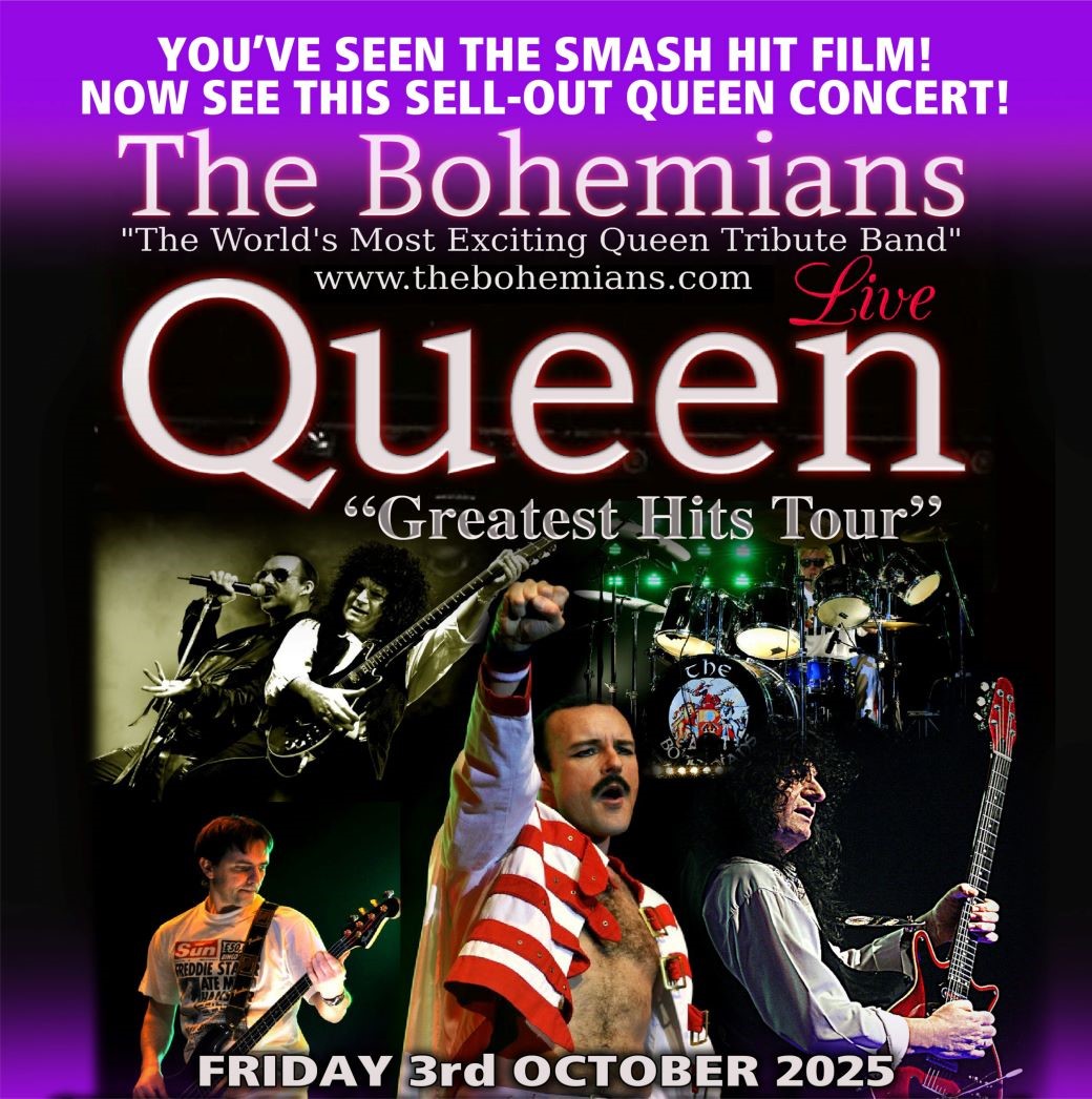 Get information, pick a seat & buy tickets to The Bohemians Queens Greatest Hits – Live In Concert on Oct 03, 19:30 @Standard capacity