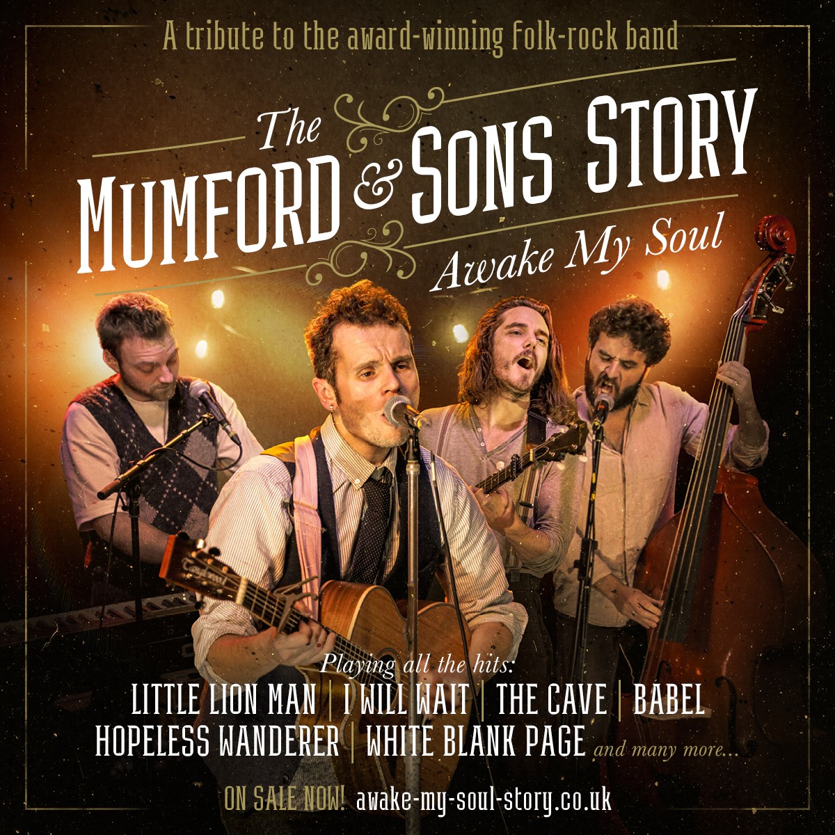 Get information, pick a seat & buy tickets toThe Mumford & Sons Story  on May 22, 19:30 @Standard capacity | Sutton Coldfield Town Hall