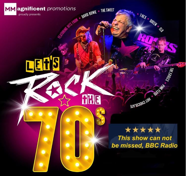 Get information, pick a seat & buy tickets toLets Rock The 70s  on mai 08, 19:30 @Standard capacity | Sutton Coldfield Town Hall