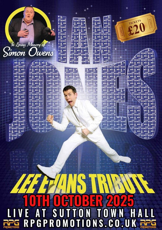 Get Information and buy tickets to Lee Evans Tribute  on Sutton Coldfield Town Hall