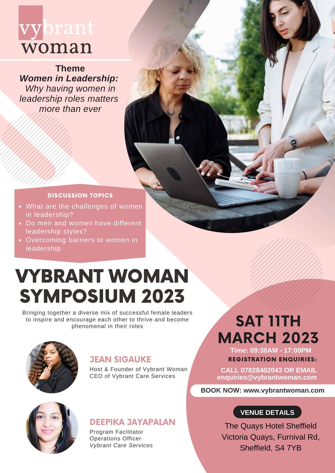 Vybrant Woman SYMPOSIUM Women in Leadership: Why having women in leadership roles matters  more than ever on Mar 11, 09:30@The Quays Hotel - Buy tickets and Get information on www.vybrantwoman.com 