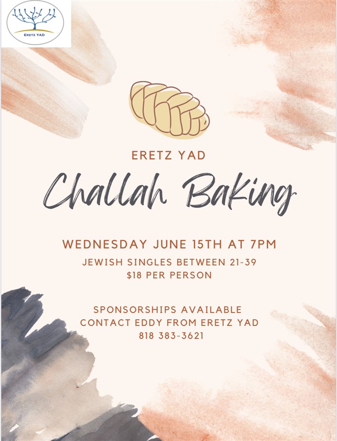 Get Information and buy tickets to Young Professionals Challah Bake  on EretzCC