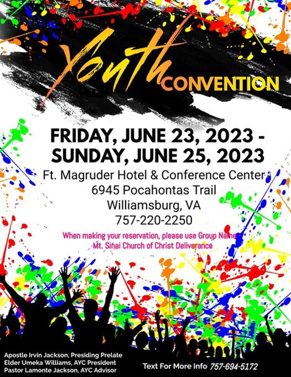 Get Information and buy tickets to 2023 Youth Convention  on Eastern ShorEvents