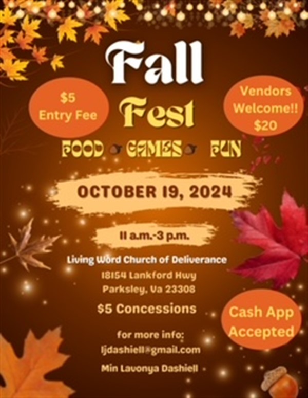 Get Information and buy tickets to Fall Fest  on Eastern ShorEvents