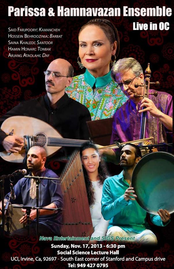 Get Information and buy tickets to Parissa & Hamnavazan Ensemble Live in OC کنسرت پریسا و گروه همنوازان on Irani Ticket
