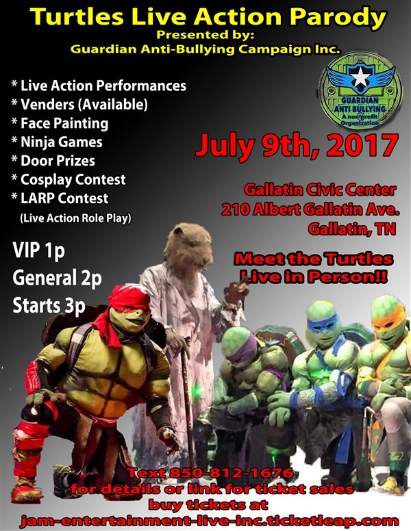Get Information and buy tickets to Half Shell Parody Live Show Go Ninja Go on Jam Entertainment Live